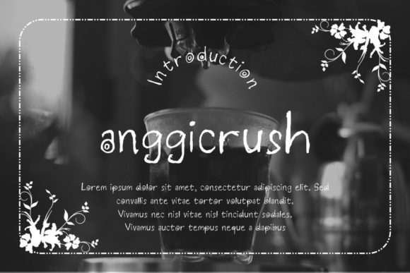 Anggicrush: A Charming Handwritten Font for Crafters