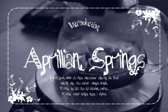 Aprillian Springs: A Charming Font for Crafters and Creators