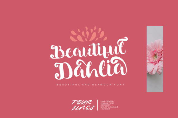 Beautiful Dahlia: A Charming Script Font for Crafters