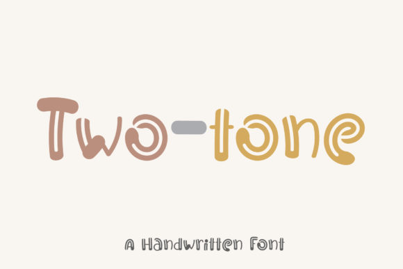 Bring Charm to Your Handmade Creations with Two-tone Font