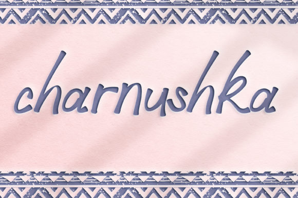 Charnushka: A Handwritten Font for Web Design