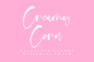 Creamy Corn: A Breathy, Dreamy Script Font for Editorial Design