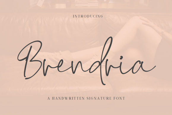 Discover Brendria: A Handwritten Font for Editorial Elegance