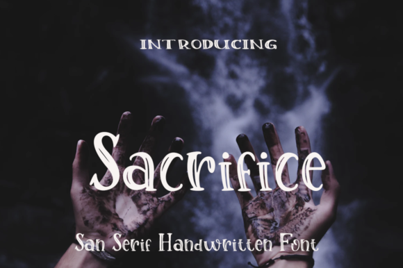 Discover Sacrifice: A Handwritten Font for Editorial Elegance
