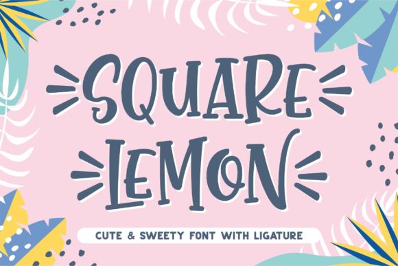 Enhance Your Brand with Square Lemon Font