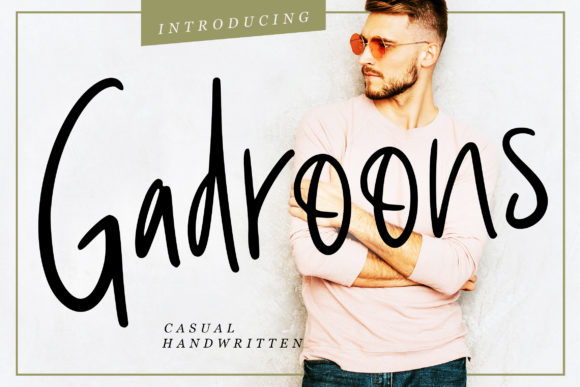 Gadroons: A Handwritten Font for Creative Web Design