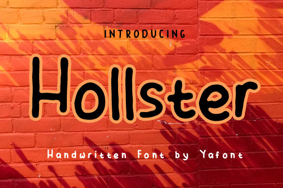 Hollster: A Sweet and Friendly Handwritten Font for Crafters