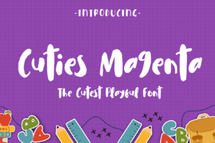 Introducing Cuties Magenta: A Charming Script Font