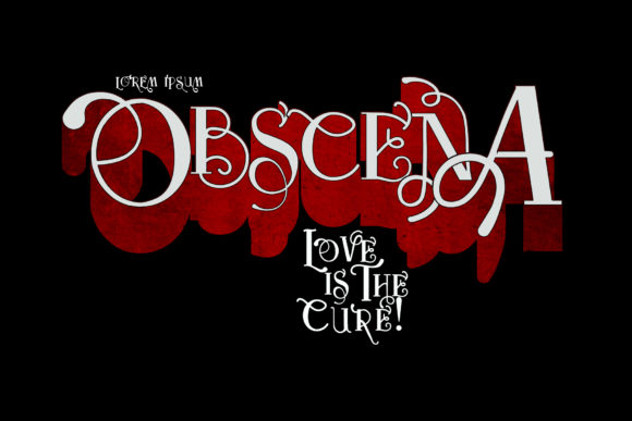 Obscena: A Bold and Unique Display Font for Web Design
