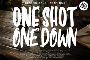 One Shot One Down: A Versatile Font for Editorial Design