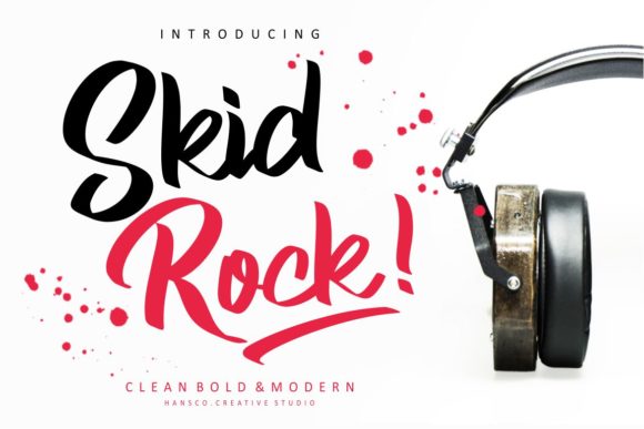 Skid Rock: A Bold and Modern Display Font for Editorial Design