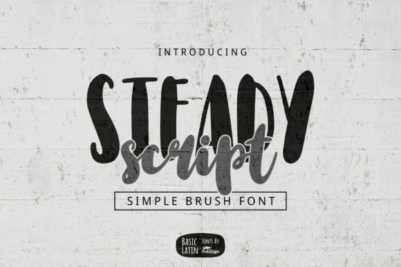 Steady Script: A Bold and Whimsical Display Font for Editorial Design