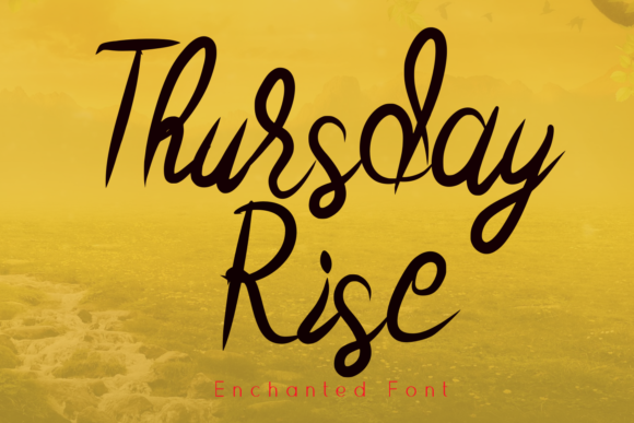 Thursday Rise: A Modern Script Font for Editorial Excellence