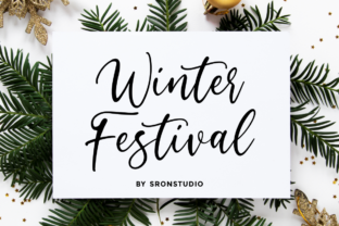 Winter Festival: A Calligraphy Font for Elegant Web Design